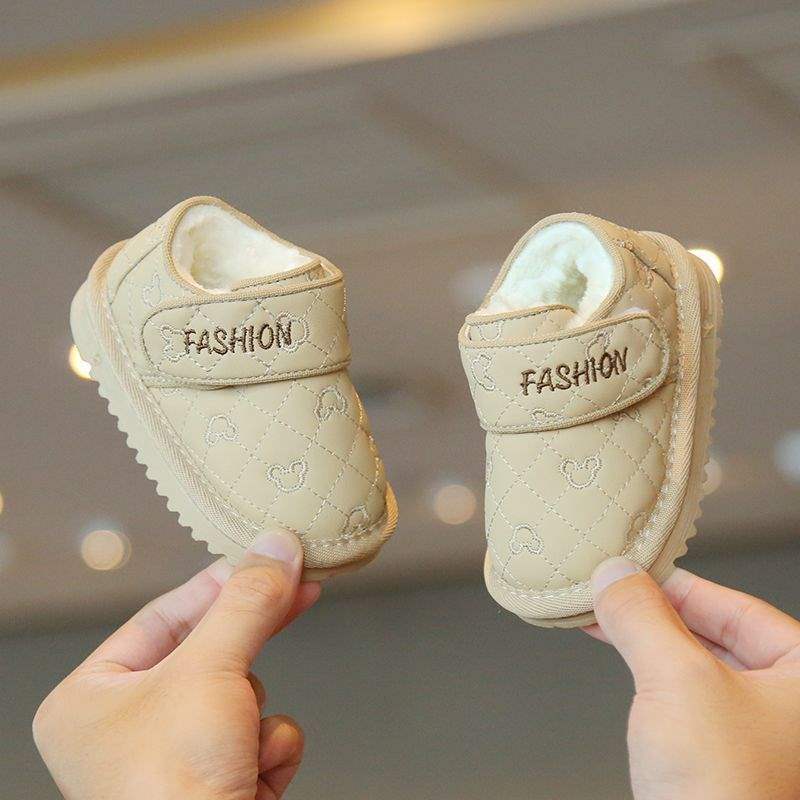 

Girls snow boots velvet cotton shoes winter baby toddler shoes boys warm short boots soft sole baby shoes non-slip Recommended foot length + 1 cm to place an order