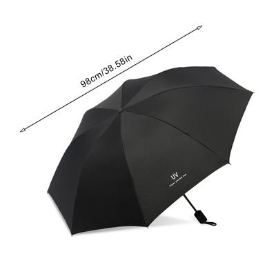 Fully Automatic Umbrella Black Glue Sunscreen Sun and Rain Dual-use Folding Sun Umbrella