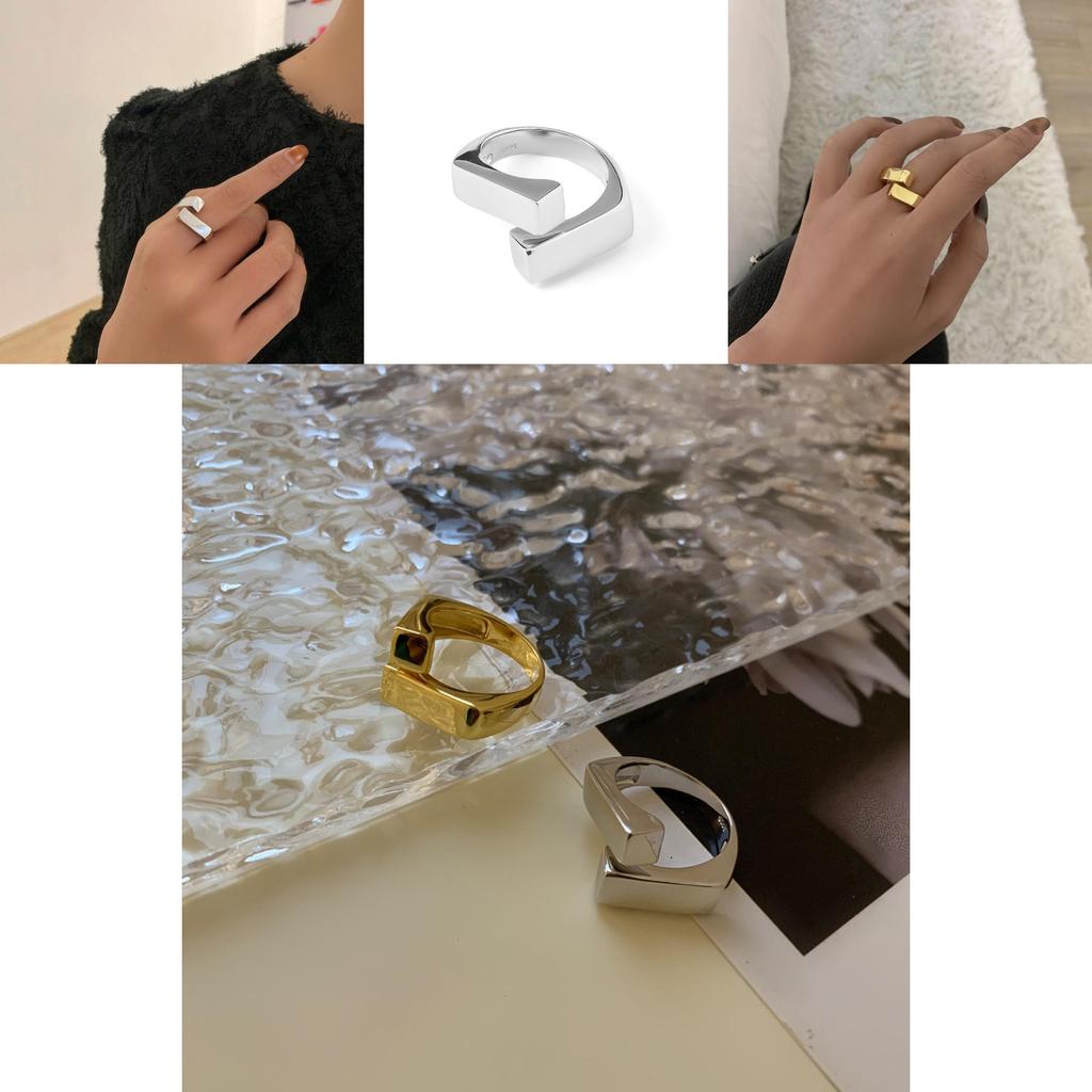 Elegant 925 Sterling Silver Geometric Minimalist Ring For Women Perfect For Gifting