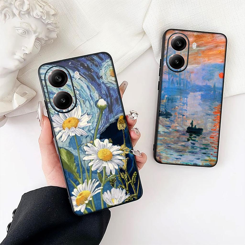 Claude Monet Impressionism Painter Art for Samsung Galaxy Note 20 9 10 S8 S10 Lite S9 Plus A54 A53 A21S S10E A17 Phone Case