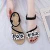 Women Summer Plus Size Female Bohemian Style Sandals Flat Sandals Flowers Sandals Flip Flops
