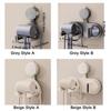 Space Saving Suction Cup Hair Dryer Holder Wall Mounted Blow Dryer Hanger  for Home