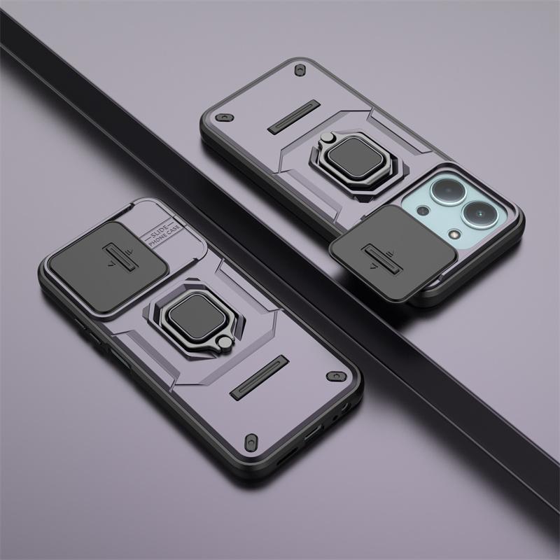 Rüstung Stoßfeste Hülle für Redmi 15C 4G 5G 15 C 173mm Schutzhülle Ring Magnetischer Ständer Halter Abdeckung für Mi POCO C85 Fundas