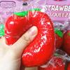 Creative Squishy Strawberry Stress Ball Toy Super Soft Building Block Filling Squeeze Fidget Toy Asmr Sensory Anti Stress Toys