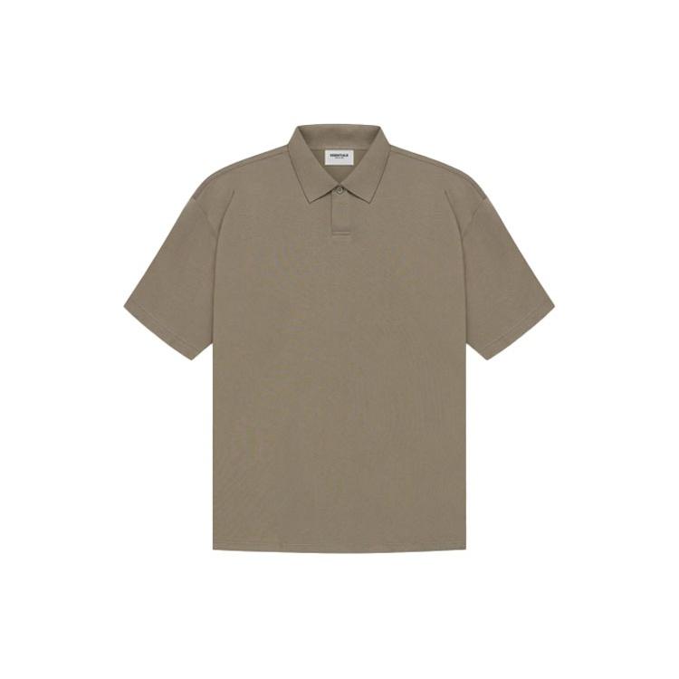 Fear of God Essentials SS21 Polo Shirt 'Taupe' Men's FOG-SS21-550