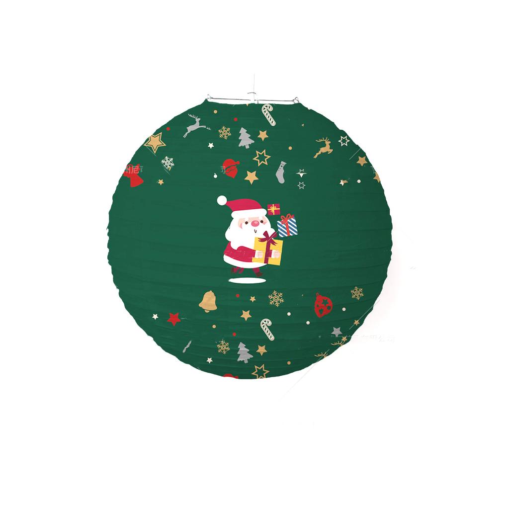 1PCS Christmas Hanging Paper Lantern Decor Christmas Ornament New Year Atmosphere Decoration Chinese Lanterns Xmas Gifts