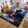 Custom Venom Mat Personalized Name, Polyester Washable Indoor Entryway Rug, Gift for Christmas, Easter, Thanksgiving Day