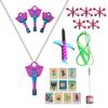 Korean Traditional Game Props Set Cards Spinners Fun Props Collectible Squid Parties