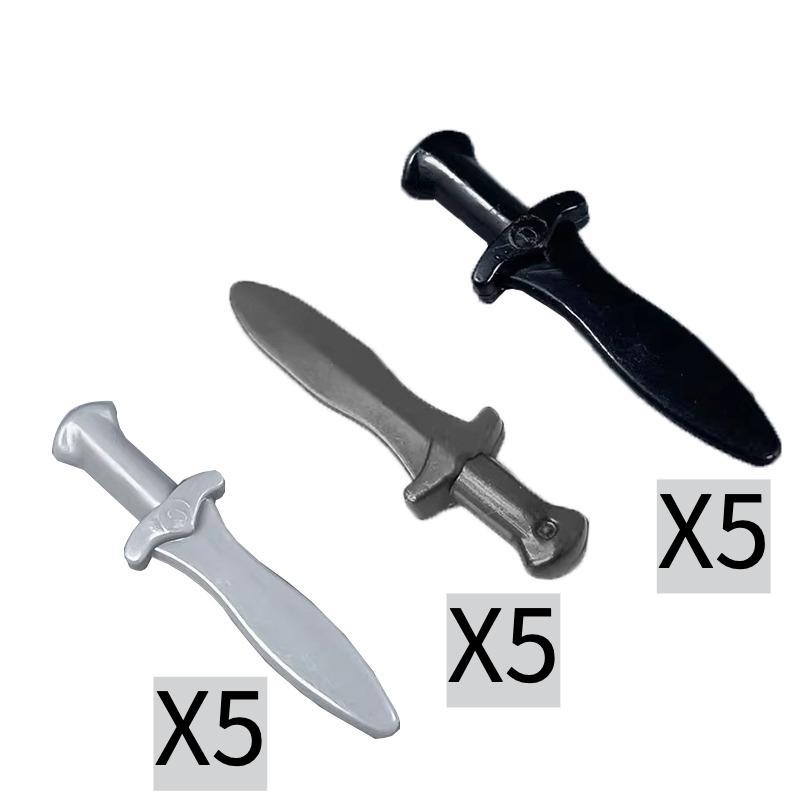 MOC Medieval Building Blocks Character Parts Model Toy Castle Knight Soldier Sword Bow Armor Shield Spear Piercing Parts Bricks