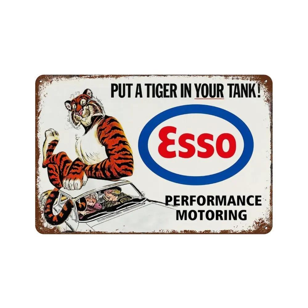 Car Gas Oil Sign Vintage Lubricant Metal Billboard Wall Plate Poster Decor Garage Auto Repair Shop Tin Sign Decorative Plaque
