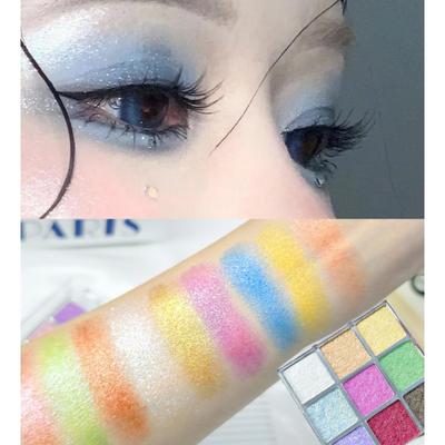 Chameleon Icy Translucent 9 - Color Eyeshadow Palette For Stage Performances Vibrant Colors Ultra - Shimmery & Smooth Highlight Makeup