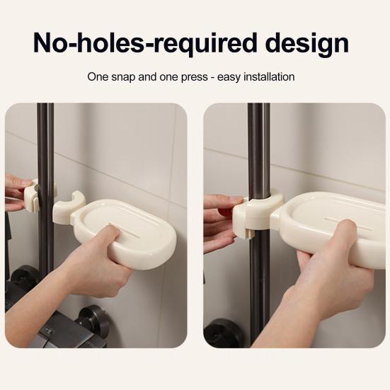 Double Layer Soap Dish with Drain Holes Wall Mounted Soap Holder Suction Cup Self Draining Soap Case for Shower Bathroom Kitchen Sink