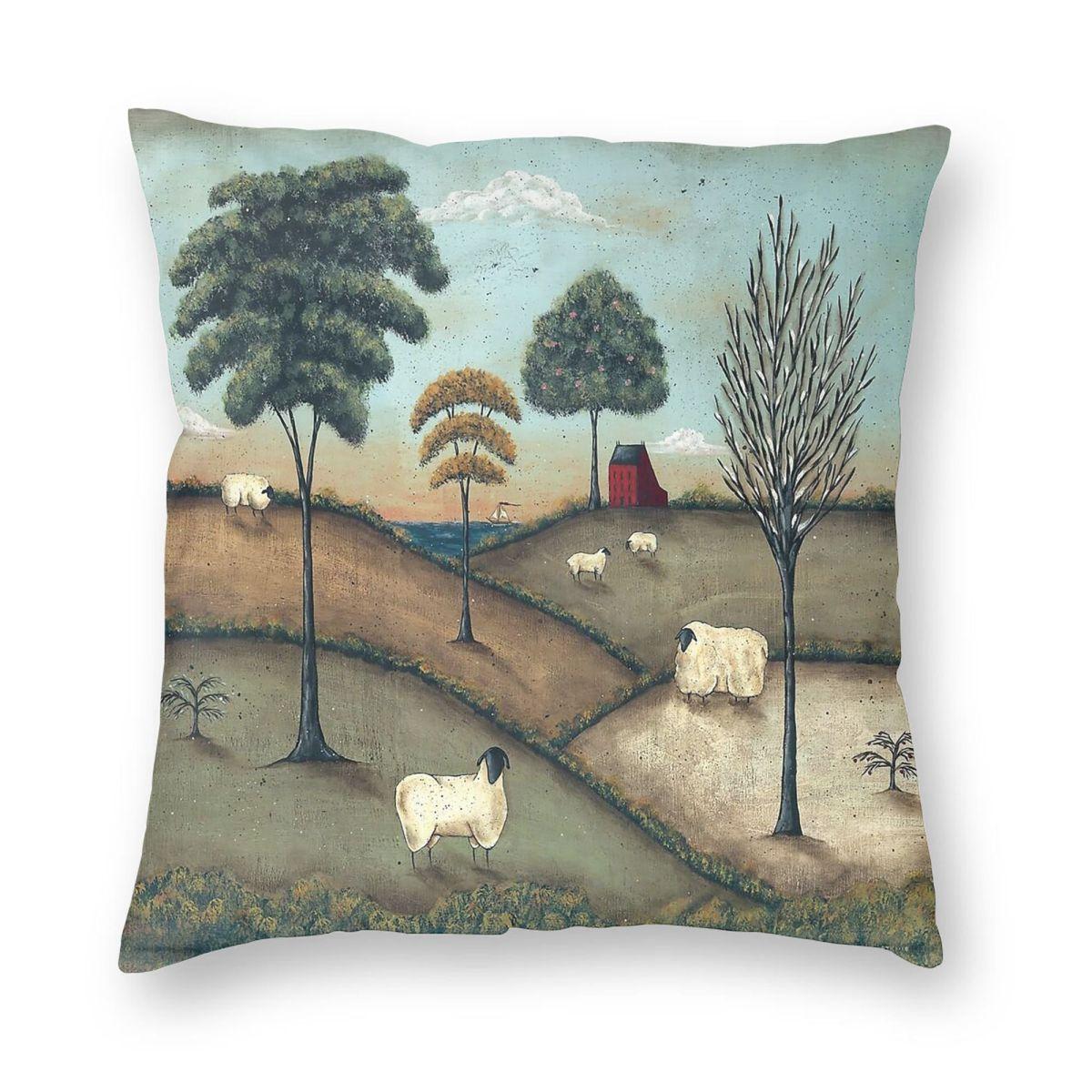 To Everything There Is A Season Square Pillowcase Polyester Linen Velvet Printed Zip Decorative Home Cushion Cover Peach skin 18*18(CM)-1Pcs