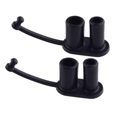 878311 6BX-2476U-00 2pcs Fuel Connector Cap Protector Fit for Mercury Outboard 4 5 6 8 9.9 10 15 20 25 30HP Black Rubber