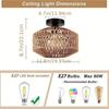 IRALANr Modern Ceiling chandelier environmentally friendly paper Ceiling Lamp for room kitchen living room dining room E27 base