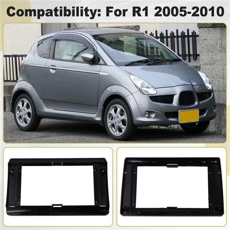 A03Z-10 Inch Dash Fitting Panel Kit Car Frame Fascia Adapter For Android Radio 2 DIN tallation For SUBARU R1 2005-2010 RHD