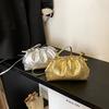 Süße kleine goldene PU-Leder Umhängetaschen für Damen 2026 Neuer Trend Mode Schultertasche Damen Handtaschen und Geldbörsen