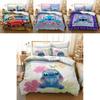 Çocuk Odası Dekorasyonu İçin Büyüleyici 3D Stitch Baskılı Lilo Stitch Nevresim Takımı