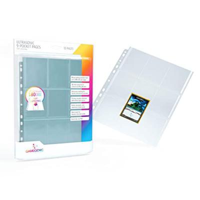 Gamegenic Ultrasonic 9-Pocket Pages 10 peças (Carregamento superior)