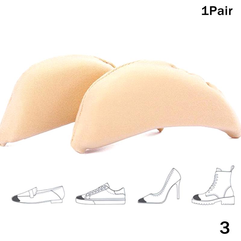 Unisex Memory Foam Toe Plug Soft Half Insoles Reusable Adjustable Toe Sponge Filler Insert for Shoes Foot Brace Pads for BigFeet