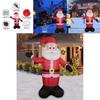 Färgglad Uppblåsbar Jultomte Med LED-lampor För Festlig Utomhusdekoration