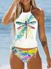 2023 Costum de plajă din două piese Costume de baie la modă Tankiny Costume de baie sexy Tankini de vară Costum de baie pentru plajă pentru femei Tankini cu imprimeu la modă