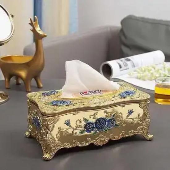 European Style Paper Drawer Living Room Household Plastic Tissue Box Dining Table Ktv Creative Napkin Paper Box