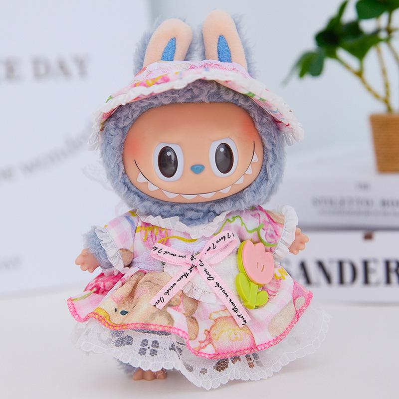 Labubu Clothing, Doll Pendant, 17cm Doll Clothing, Sitting Party Series, Dress Up, Clothes Straps, Pendant Accessories