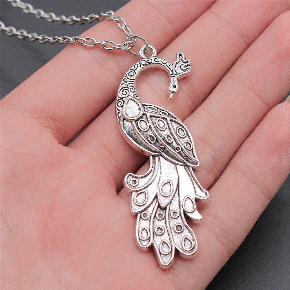 45cm Or 70cm Long Chain Necklace Bird Vintage Jewelry Supplies QN009