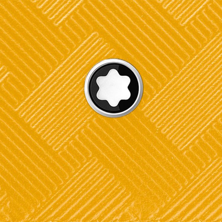 Montblanc Style 3.0 Series 4 Card Slot Grain Leather Card Holder Unisex Card Holder Warm-Yellow 198077
