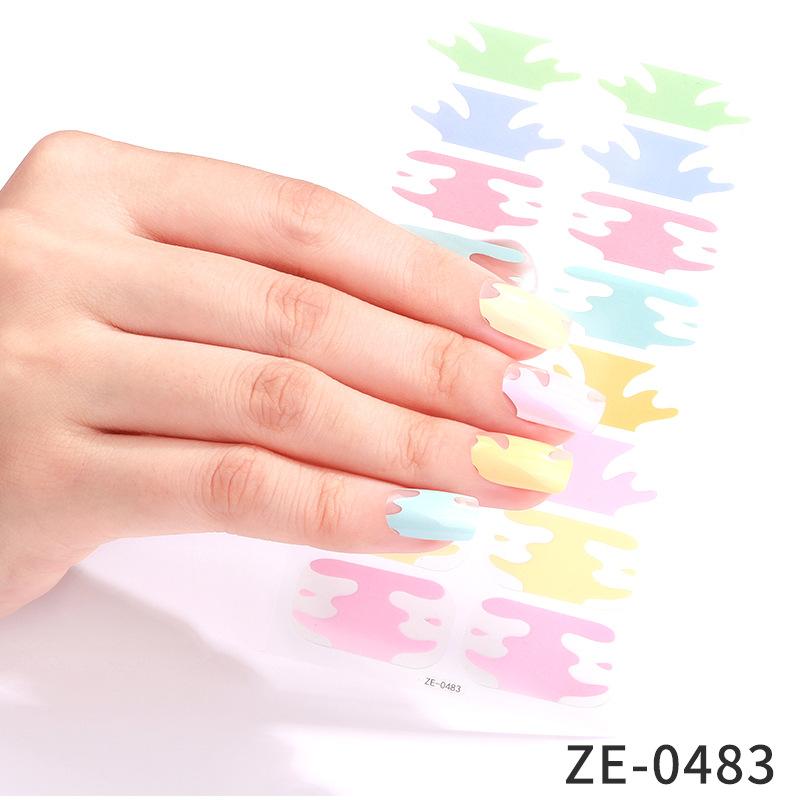 

Новые наклейки для дизайна ногтей Симпатичные 16 пленок для ногтей Мультяшные наклейки для ногтей