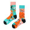Mandarin Duck Men's and Women's Socks Original AB Trendy Socks Medium High Tube Socks Flower Fruit Animal Cartoon Cotton Socks