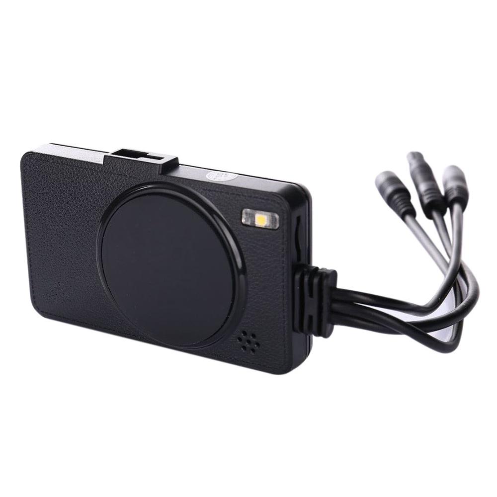 

MT-80 Motorcycle Camera 720P Front and Rear Data Recorder 3 Inch LCD Screen Motorbike Concealed Recorder Built-in 200mAh Battery Type A