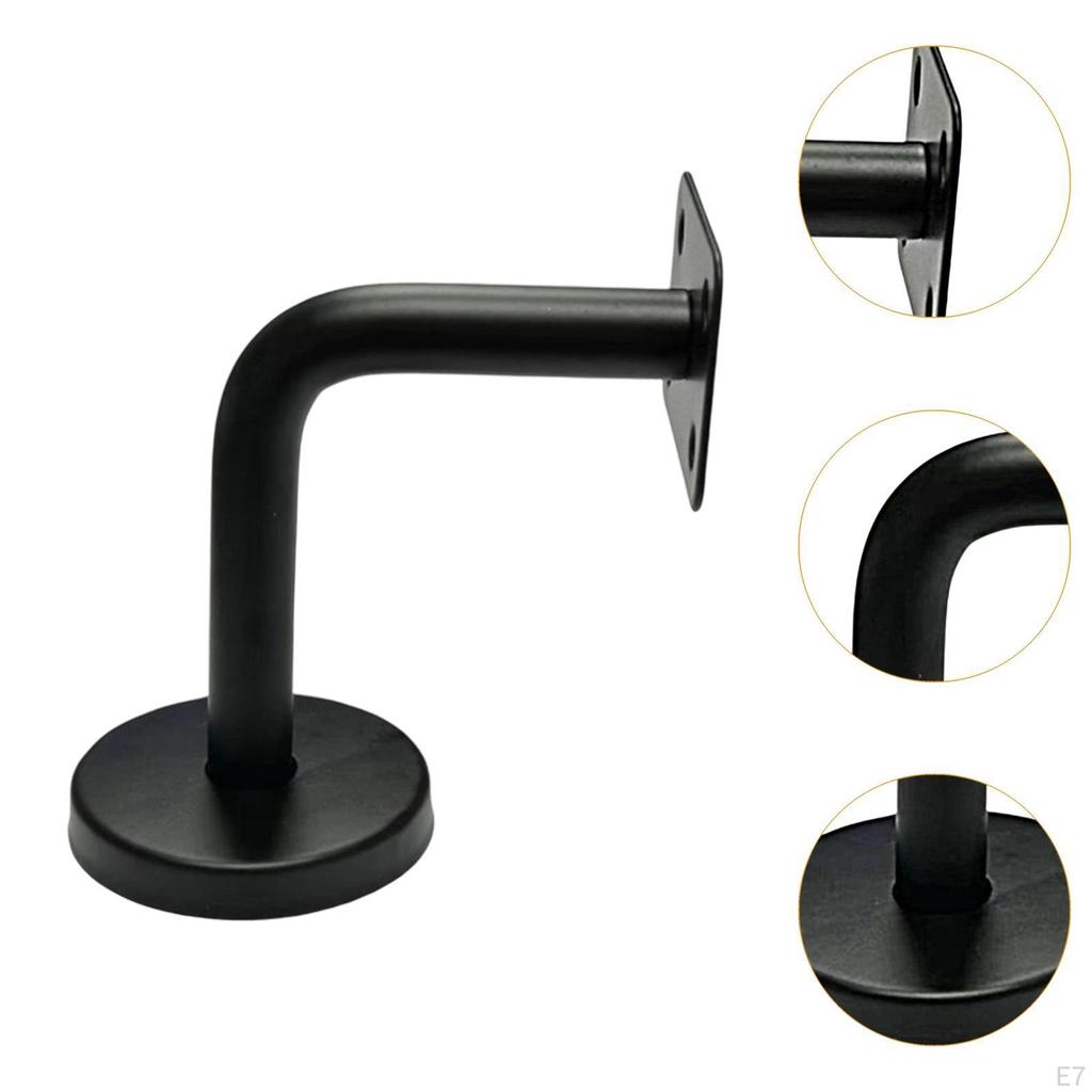 6 Pieces Stainless Steel Handrail Brackets Hand Rail Bracket Heavy Duty Strong Stair Support for