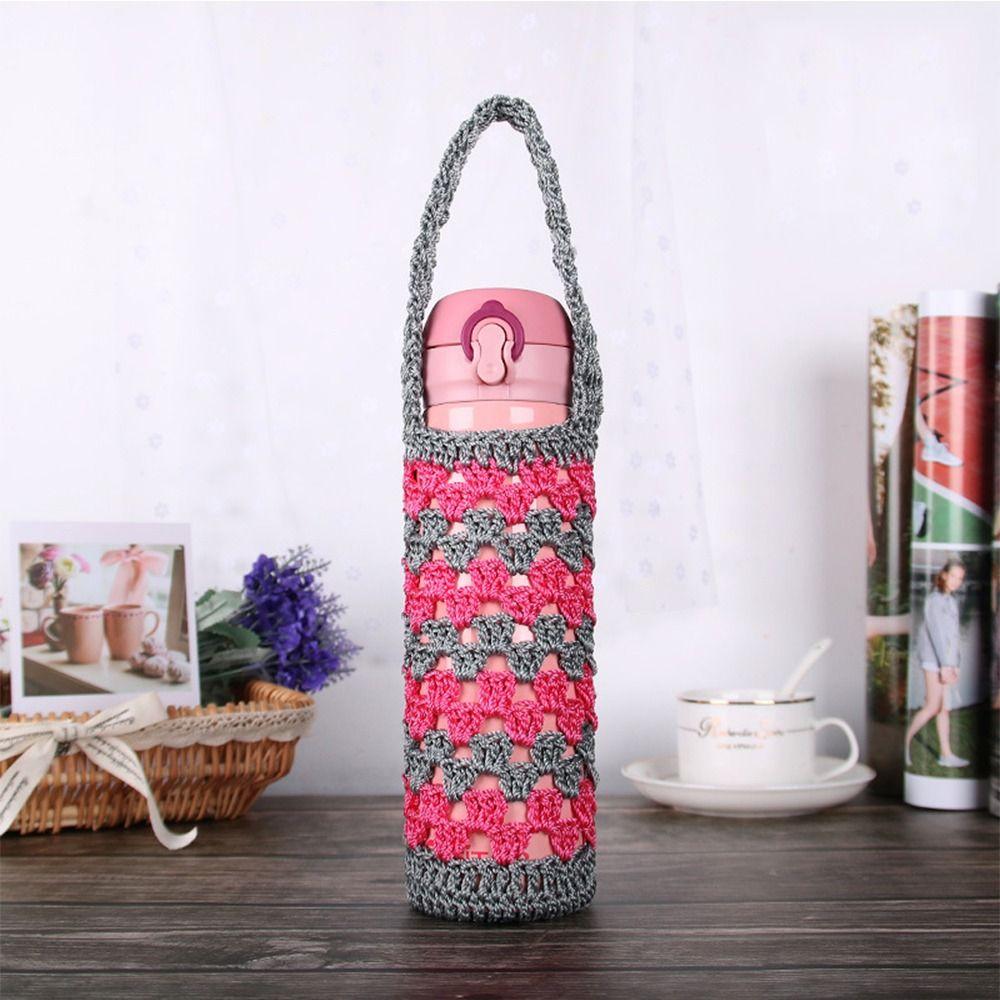 Reusable Cup Sleeve Pouch Knitted Water Bottle Bag Water Bottle Cover Water Bottle Accessories