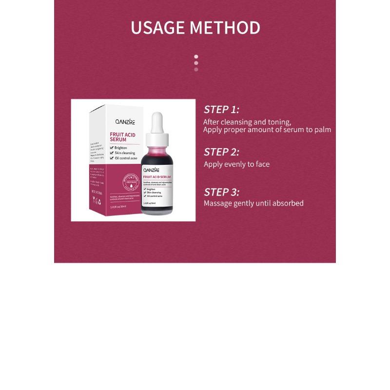 Fruit Acid Essence Hydrating and Moisturizing Facial Essence Solution