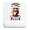 Mousepad - PLANETEE - The Owl Godmother Grain - 22x18 Cm - 3 Mm - Smooth Non-slip Surface