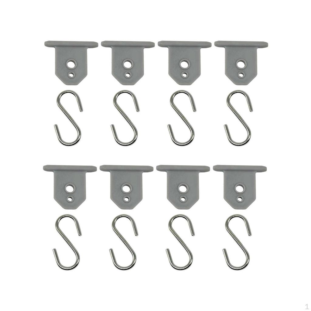 Awning Clips for Light Rope Attachment Set with RV Hooks Travel