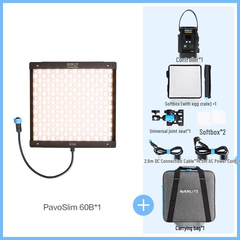 

Nanlite PavoSlim 60B/120B Bi-Color LED Panel Light for Live Broadcast