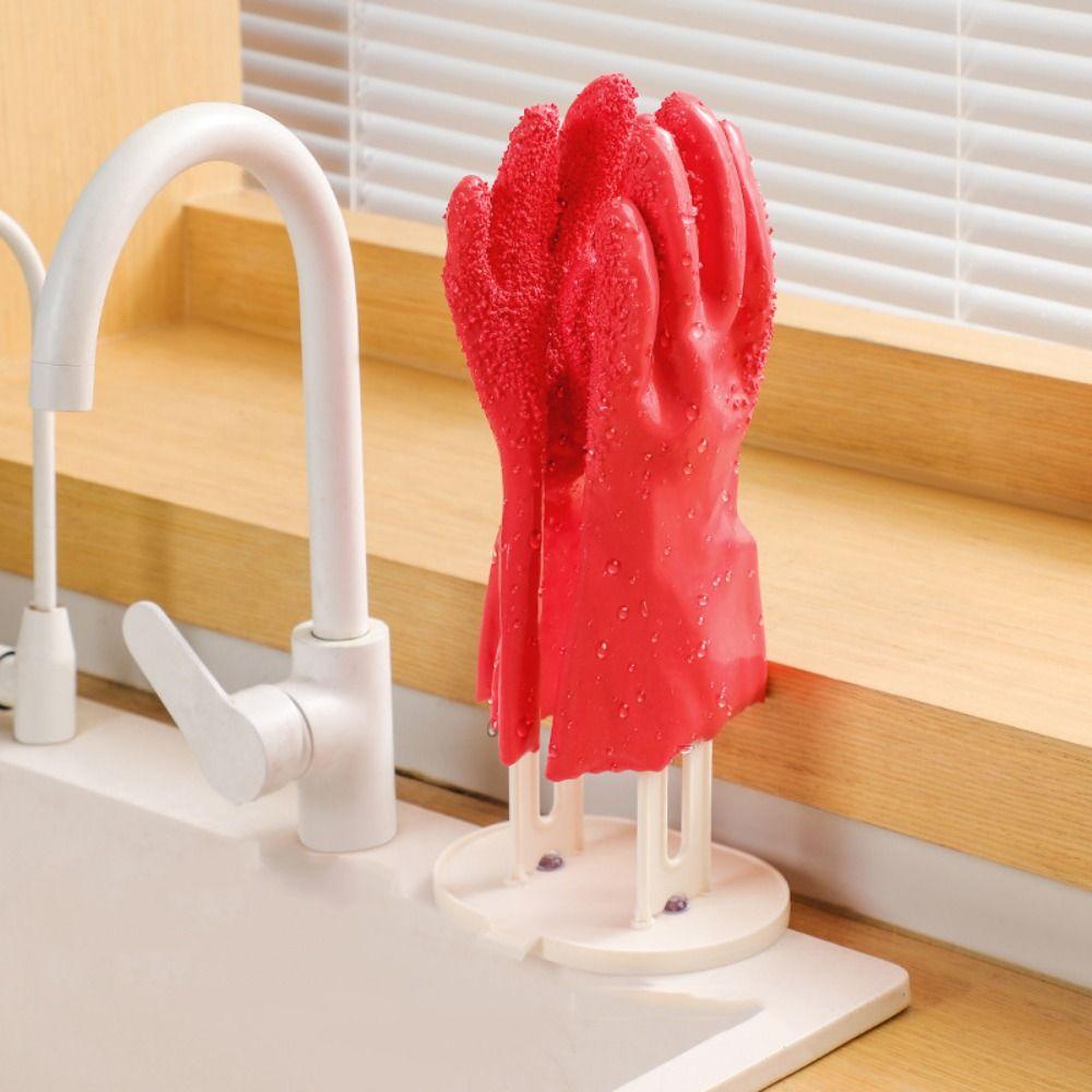 Detachable Drainage Rack Plastic Cleaning Gloves Hanger New Gloves Stand Holder