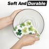 Artoid Mode Beige Shamrocks St. Patrick's Day Kitchen Towels Dish Towels, 18x26 Inch Seasonal Spring Decoration Hand Towels Set of 2