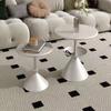 Modern minimalist rock slab small coffee table living room Nordic internet celebrity light luxury small apartment corner table