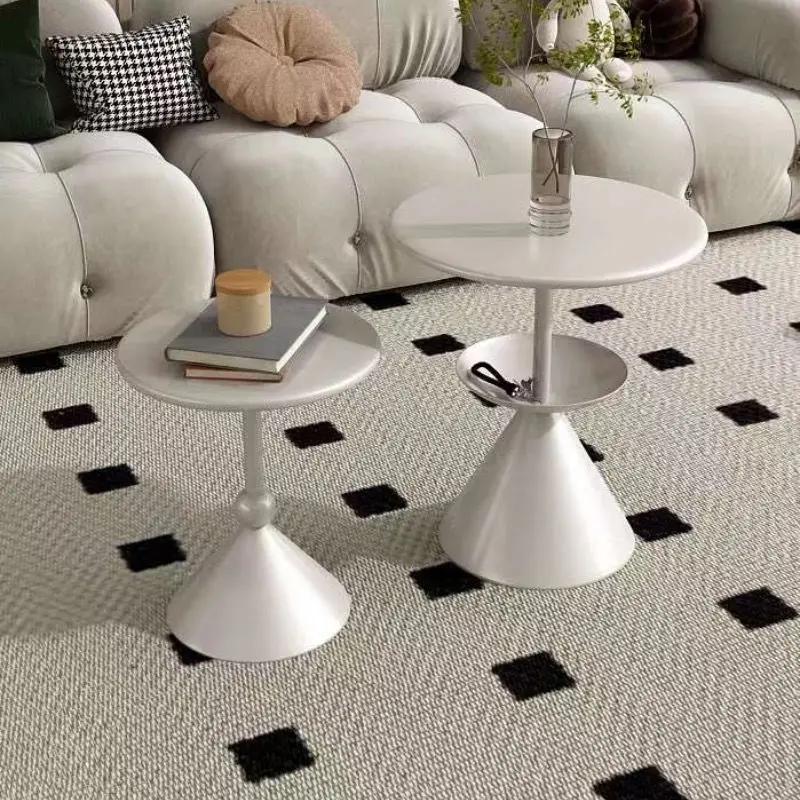 Modern minimalist rock slab small coffee table living room Nordic internet celebrity light luxury small apartment corner table