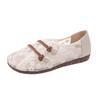 Damen Herbst neue Retro Ethno-Stil hohles Mesh weiche Sohle lässige Einschlupf bequeme flache Schuhe