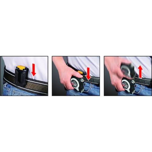 Komelon Convex Self-Locking Chrome 19 Tape, 19mm Wide, 5.5m, with Holder, KMC-36CL