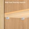 20pcs Metal Shelf Support Pegs with Anti-Slip Sleeves, Self-Tapping Screws for Cabinet Partition, Laminated Plate Brackets
