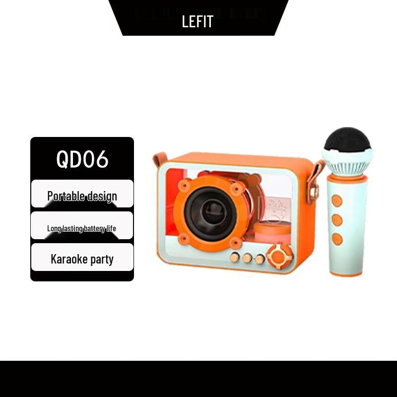 

Lefit QD06 Retro Punk Transparent Mecha Karaoke Bluetooth Speaker Set (CN version)