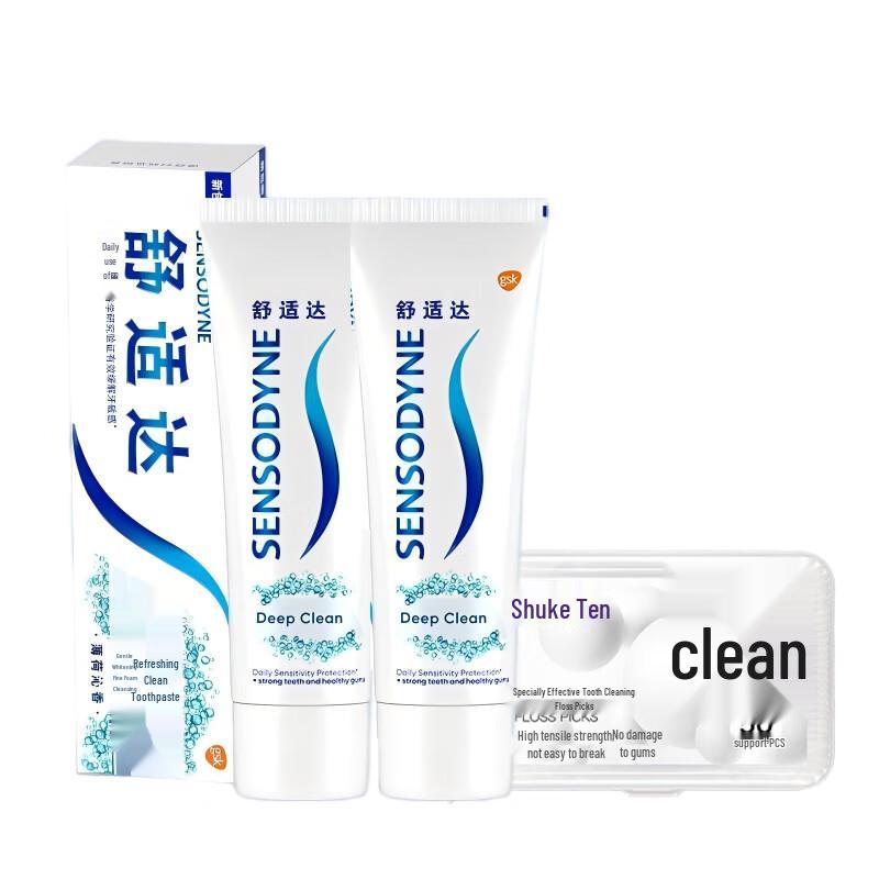 Sensodyne Oral Care Toothpaste & Floss Picks Set