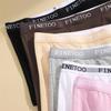 FINETOO Boxershorts aus reiner Baumwolle für Damen, einfarbig, spurlose Dessous, weicher und bequemer Slip