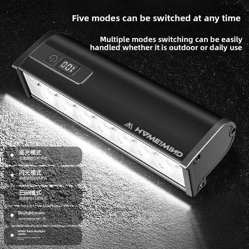 15 Modes USB Rechargeable Bike Light, 2000 Lumens Aluminum Alloy High Bright Bicycle Headlamp